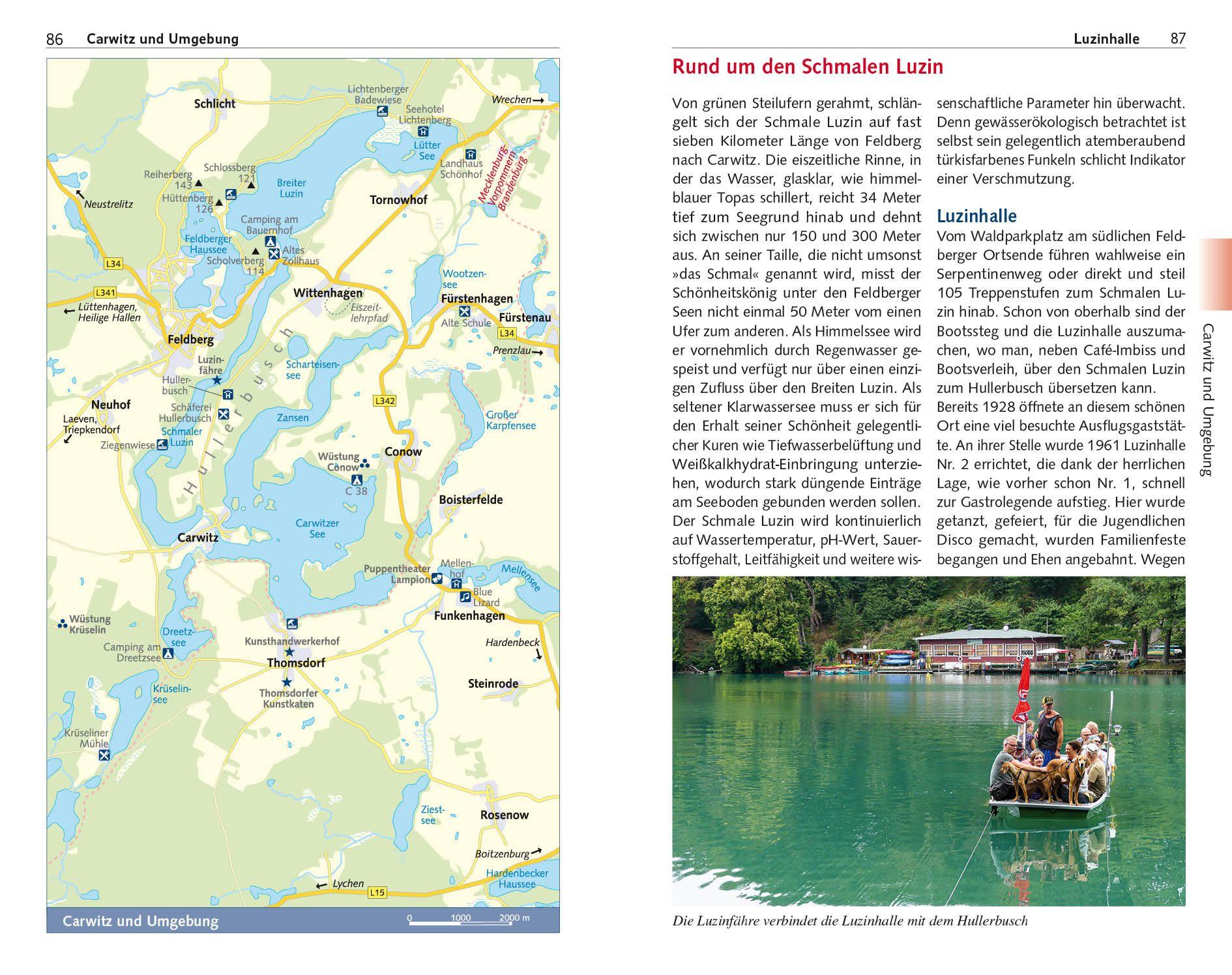 Beispielinhalt (Bild) TRESCHER Reiseführer Feldberger Seenlandschaft