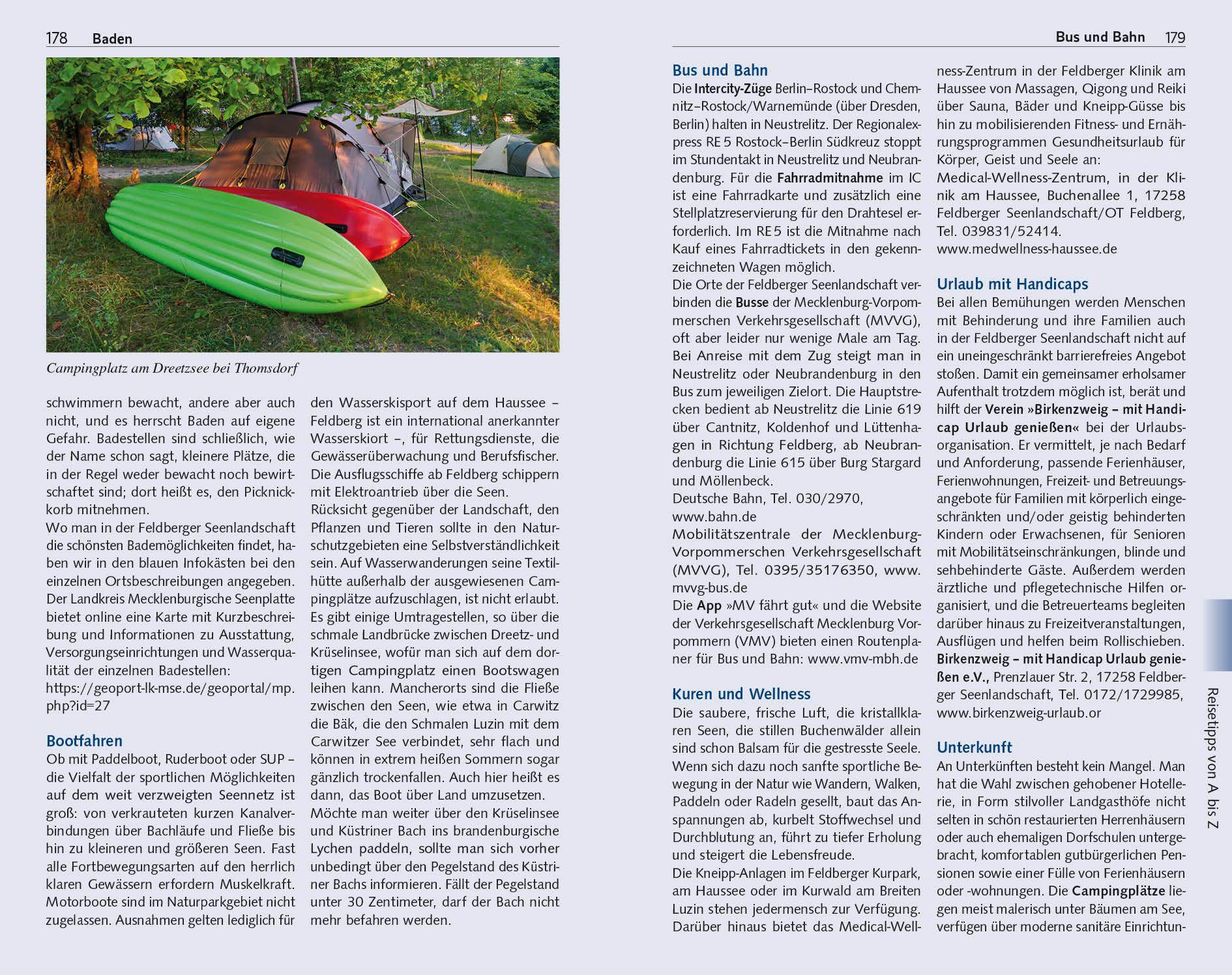 Beispielinhalt (Bild) TRESCHER Reiseführer Feldberger Seenlandschaft