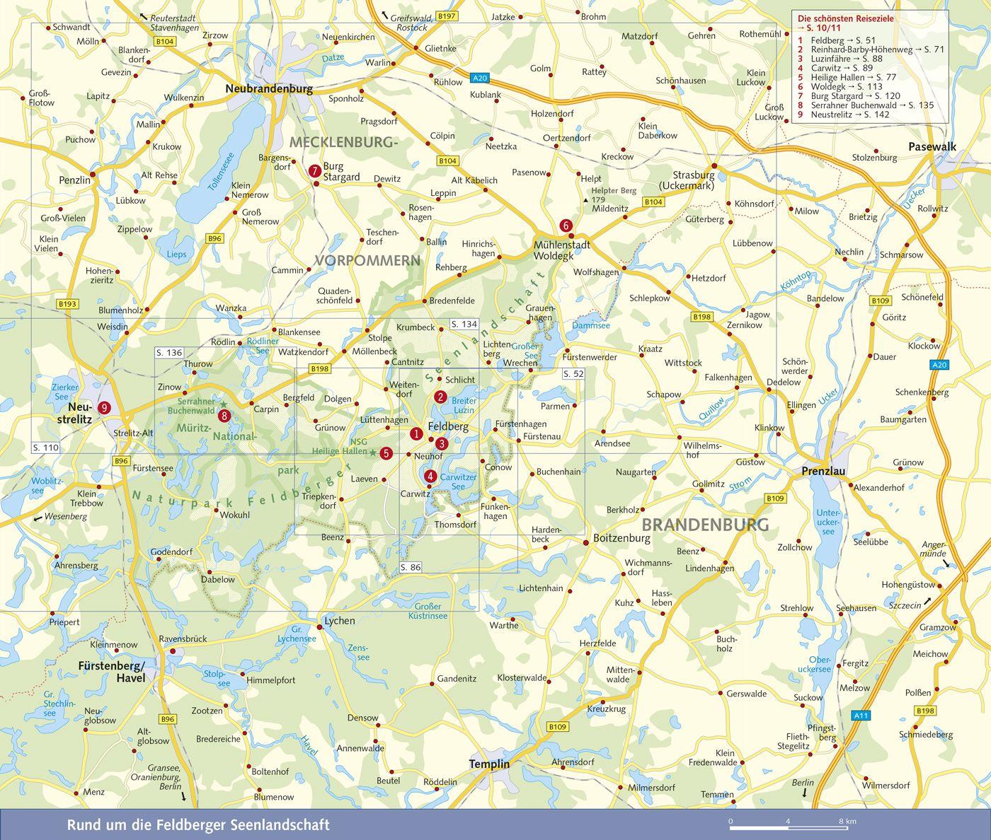 Beispielinhalt (Bild) TRESCHER Reiseführer Feldberger Seenlandschaft