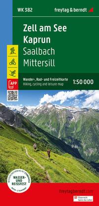 Vorderes Coverbild Zell am See - Kaprun, Wander-, Rad- und Freizeitkarte 1:50.000, freytag & berndt, WK 382