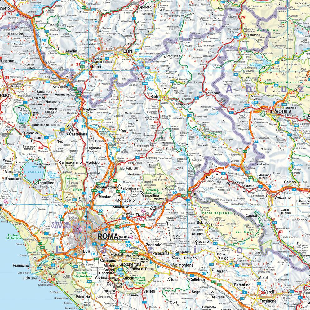 Beispielinhalt (Bild) Italien, Straßenkarte 1:600.000, freytag & berndt