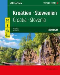 Vorderes Coverbild Kroatien - Slowenien, Autoatlas 1:150.000, freytag & berndt