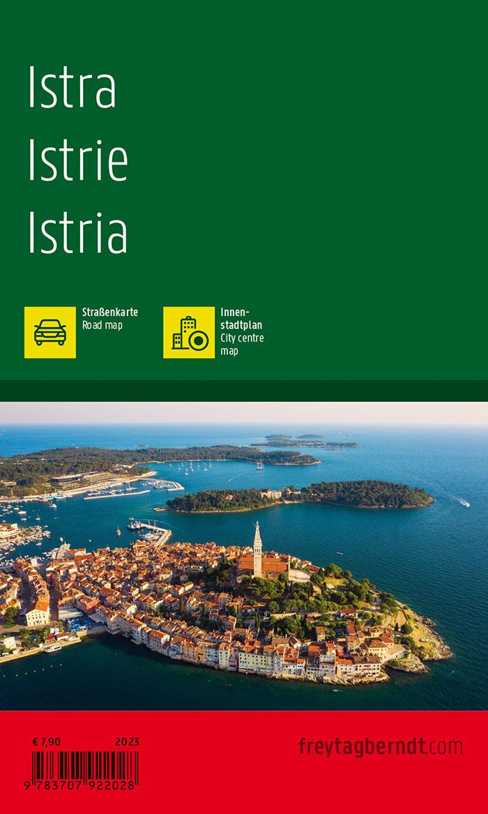 Rückseitencover Istrien, Straßen- und Freizeitkarte 1:160.000, freytag & berndt