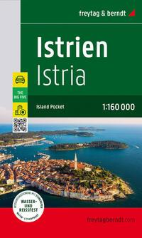 Vorderes Coverbild Istrien, Straßen- und Freizeitkarte 1:160.000, freytag & berndt