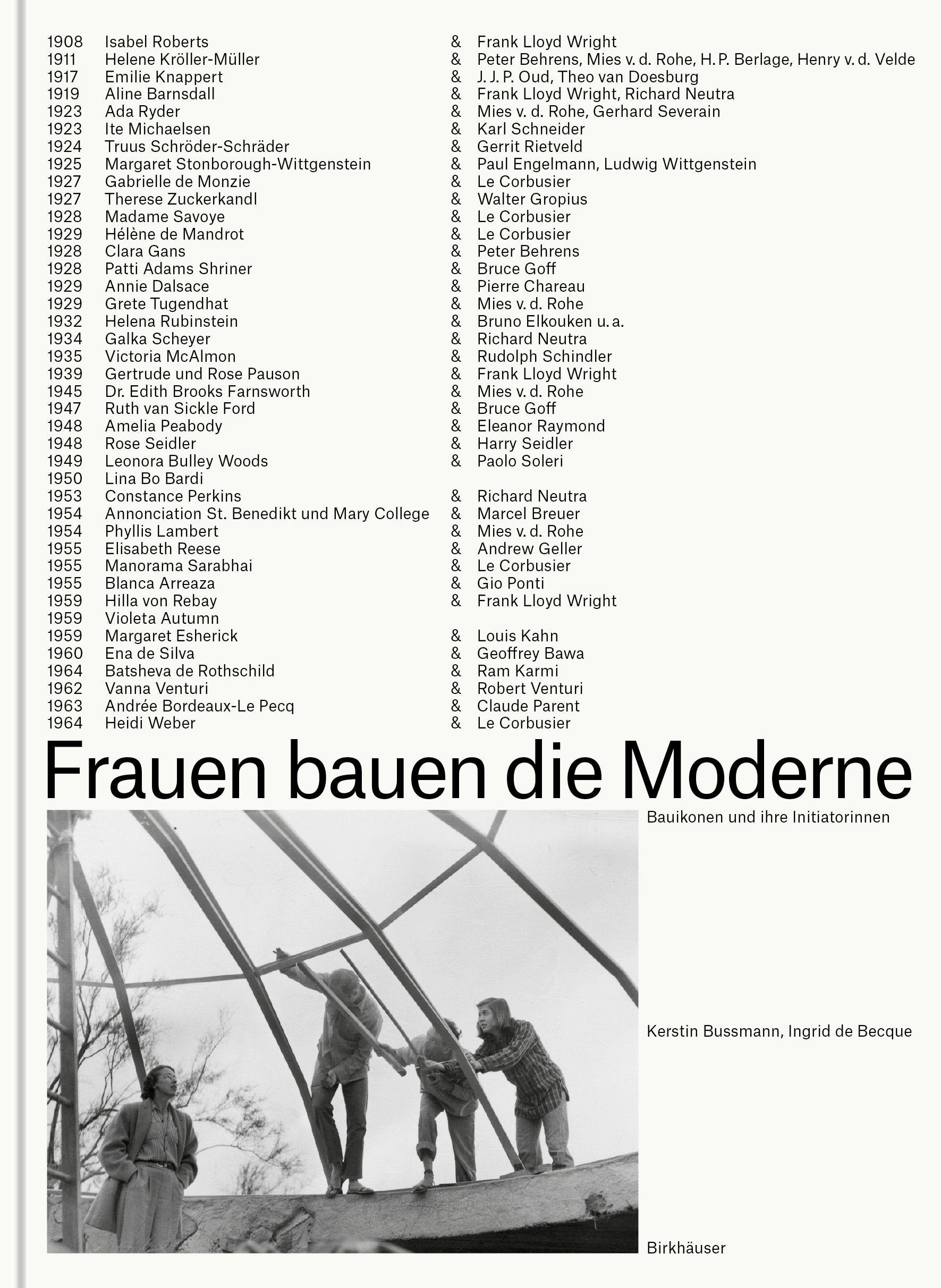Vorderes Coverbild Frauen bauen die Moderne
