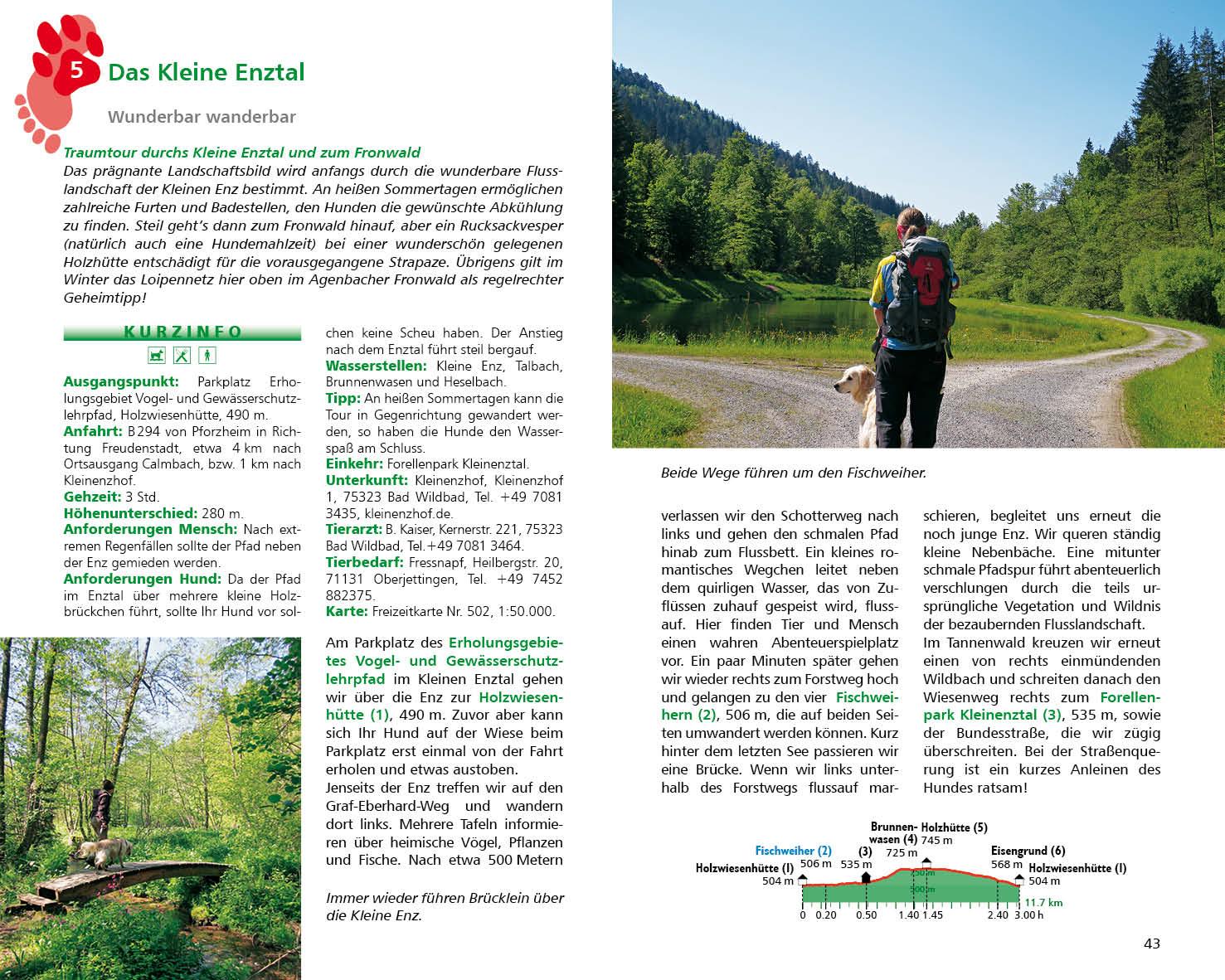 Beispielinhalt (Bild) Wandern mit Hund Schwarzwald