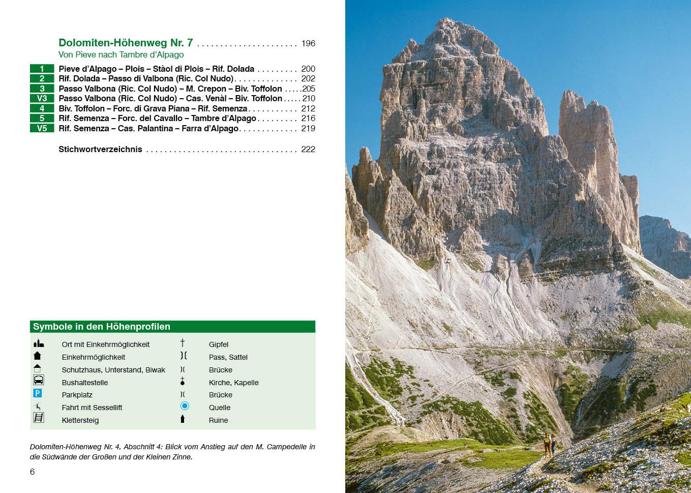 Beispielinhalt (Bild) Dolomiten Höhenwege 4-7
