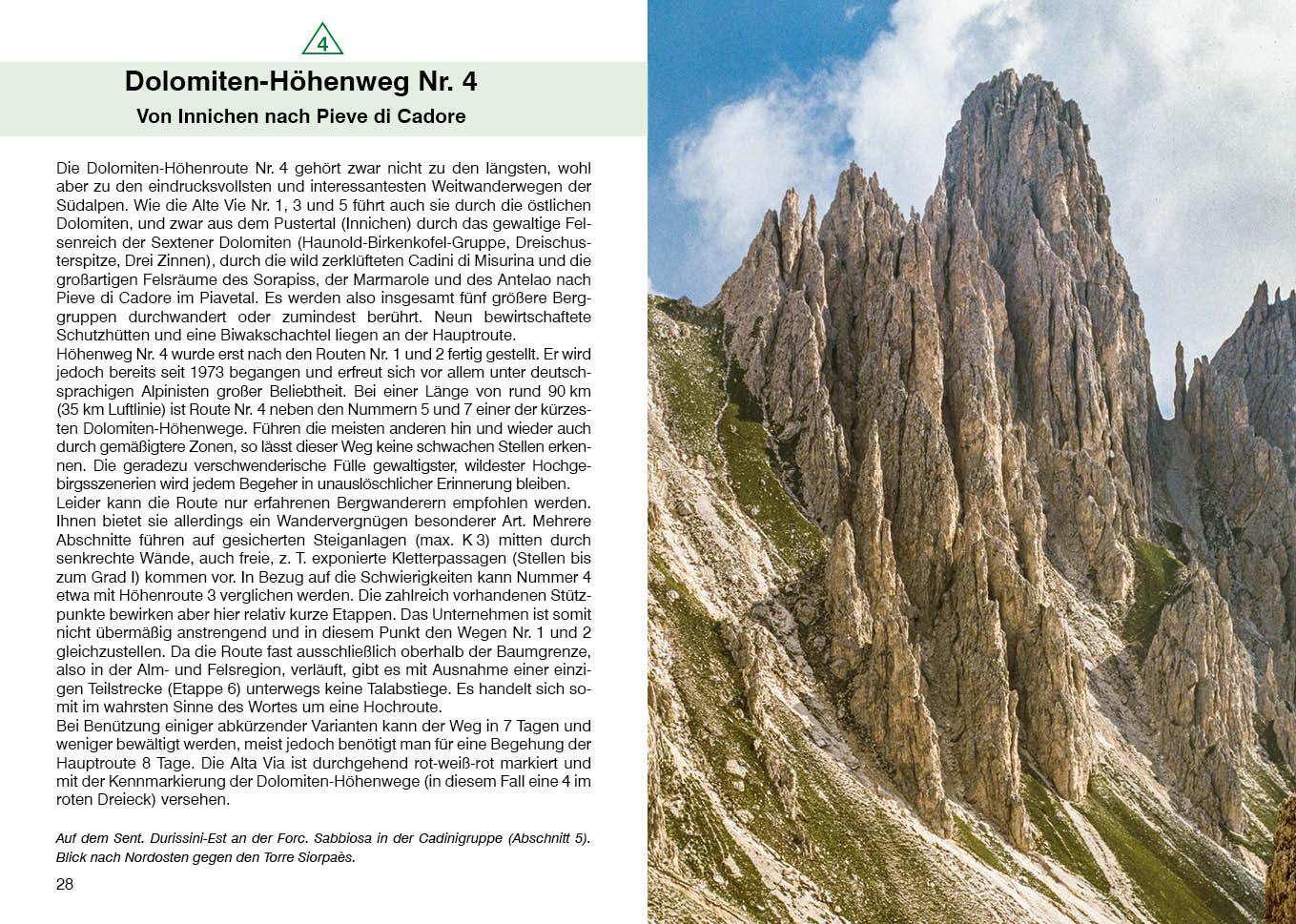 Beispielinhalt (Bild) Dolomiten Höhenwege 4-7
