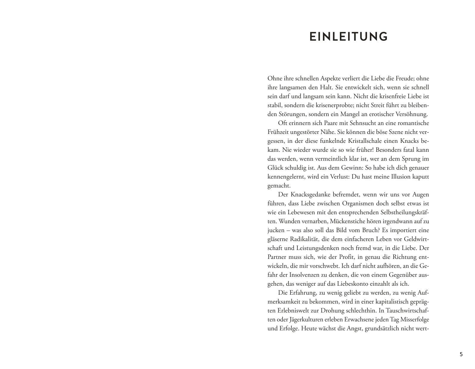 Beispielinhalt (Bild) Die schnelle und die langsame Liebe