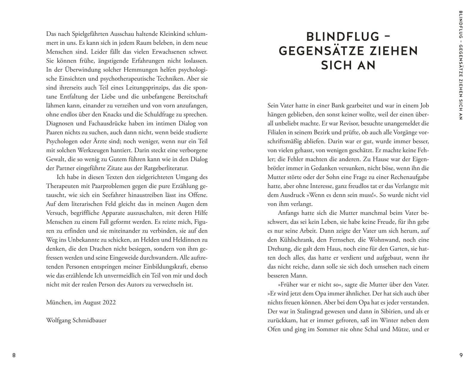 Beispielinhalt (Bild) Die schnelle und die langsame Liebe