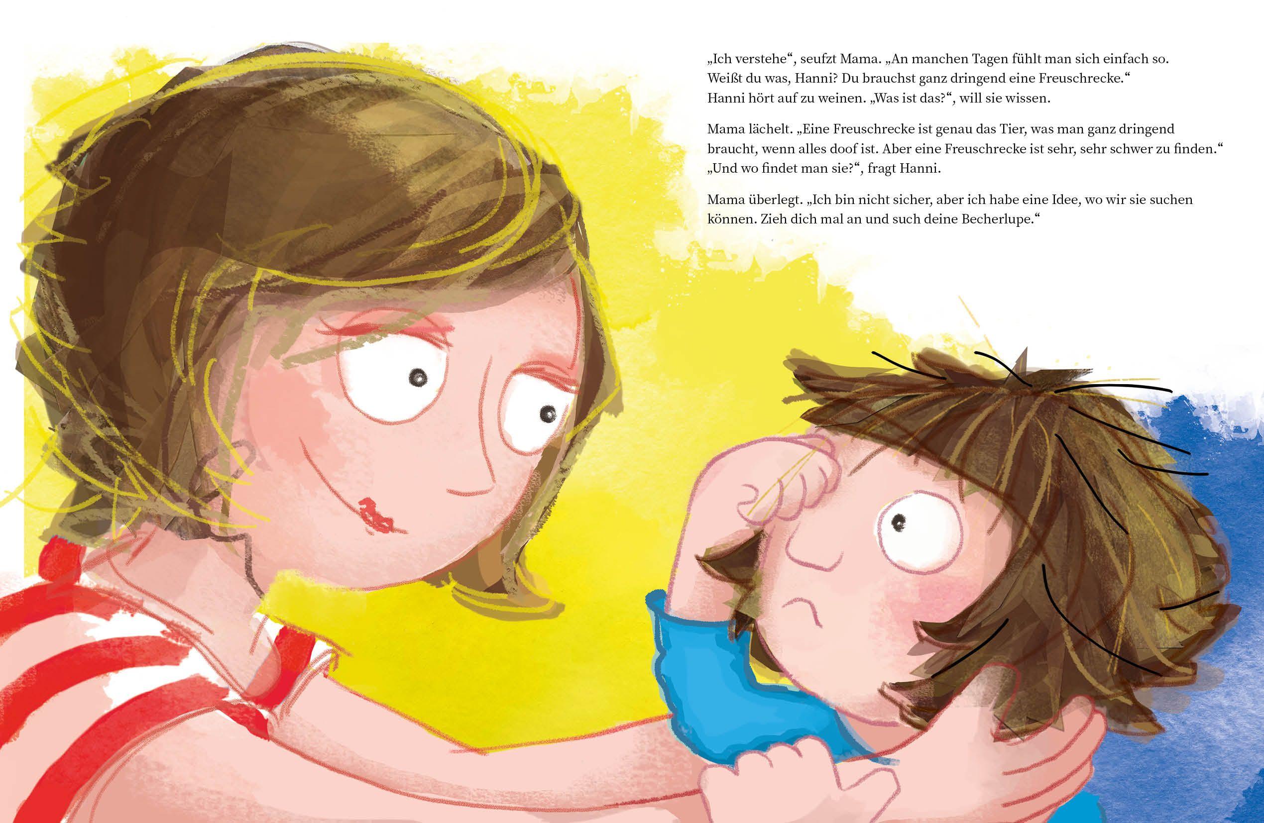 Beispielinhalt (Bild) Hanni braucht eine Freuschrecke