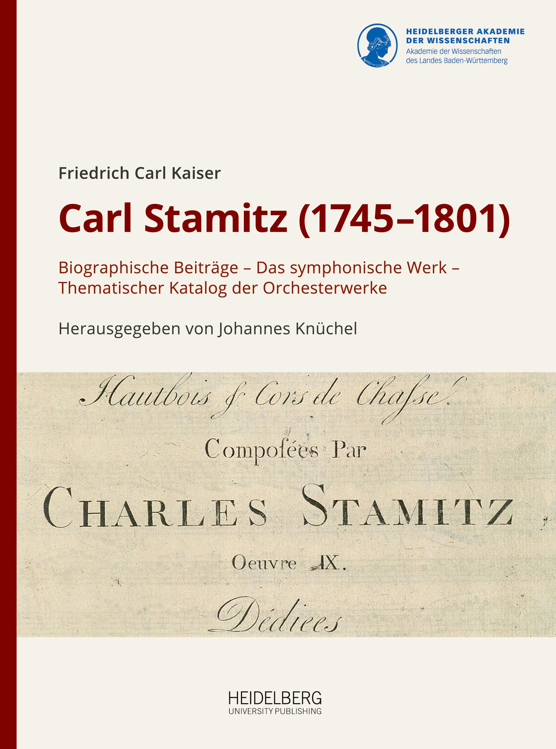 Vorderes Coverbild Carl Stamitz (1745-1801)