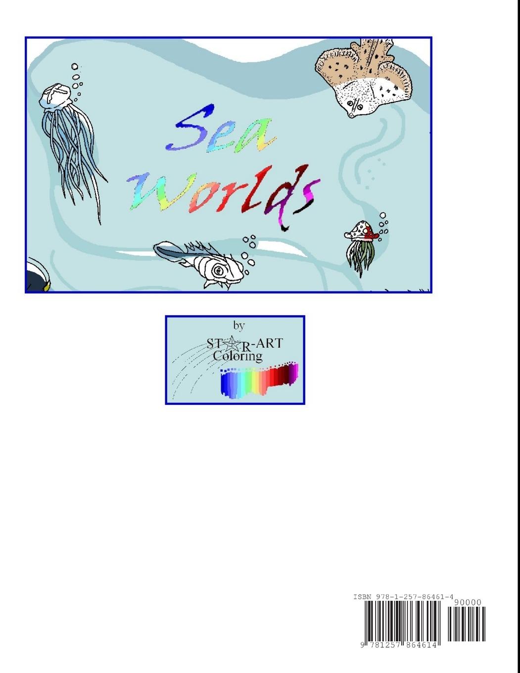 Rückseitencover Star-Art Coloring- Sea Worlds