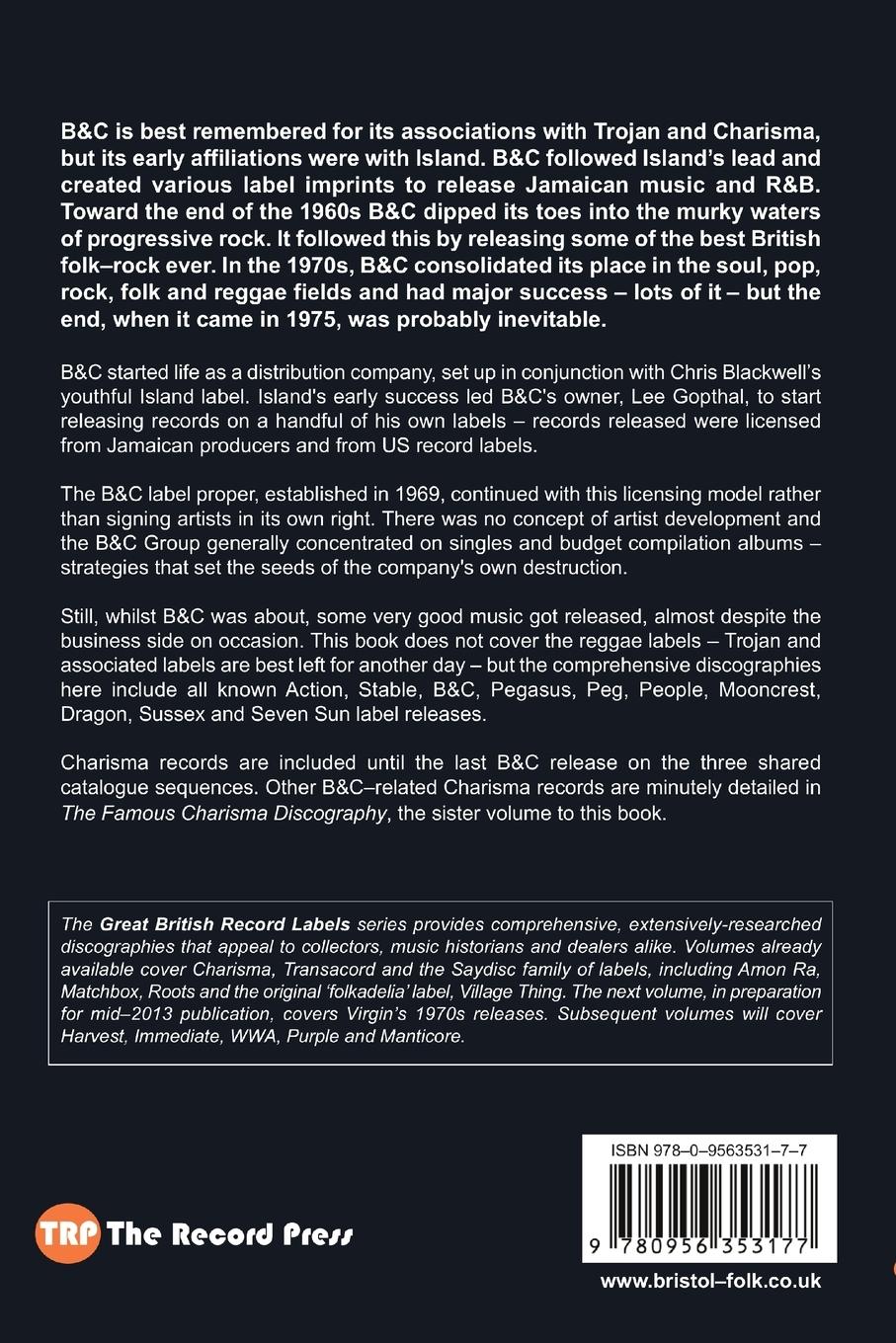 Rückseitencover The B&C Discography