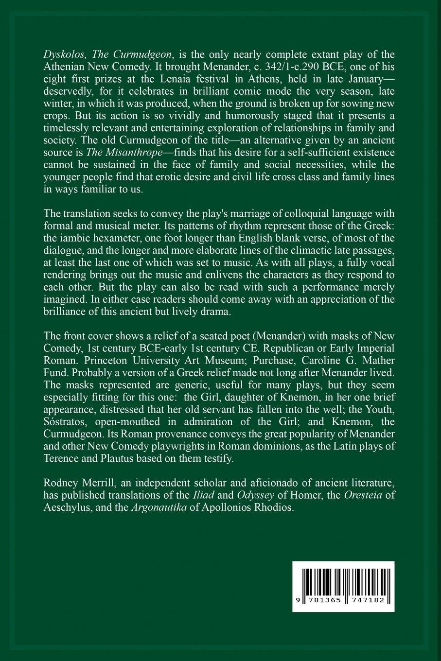 Rückseitencover Dyskolos