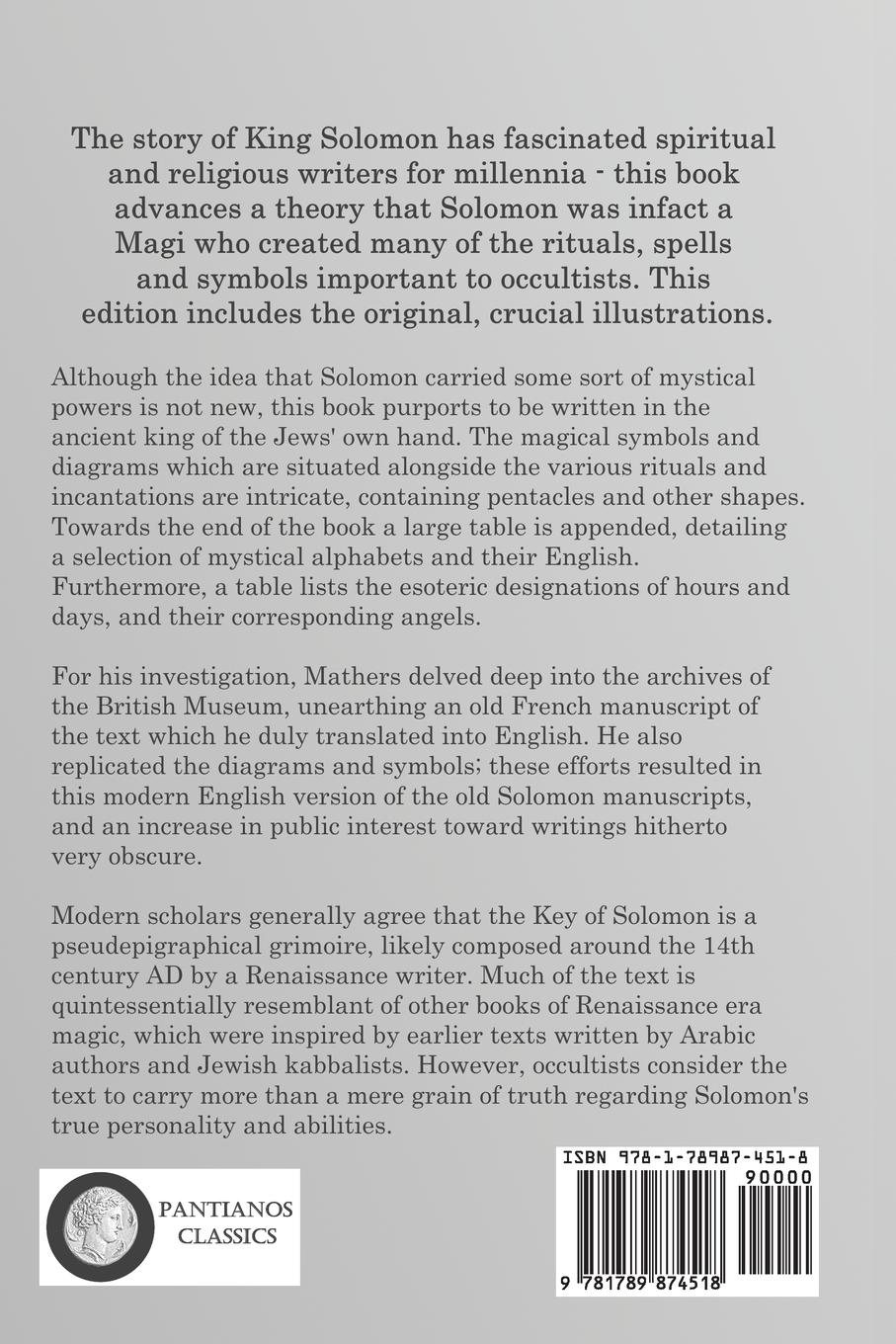 Rückseitencover The Key of Solomon the King