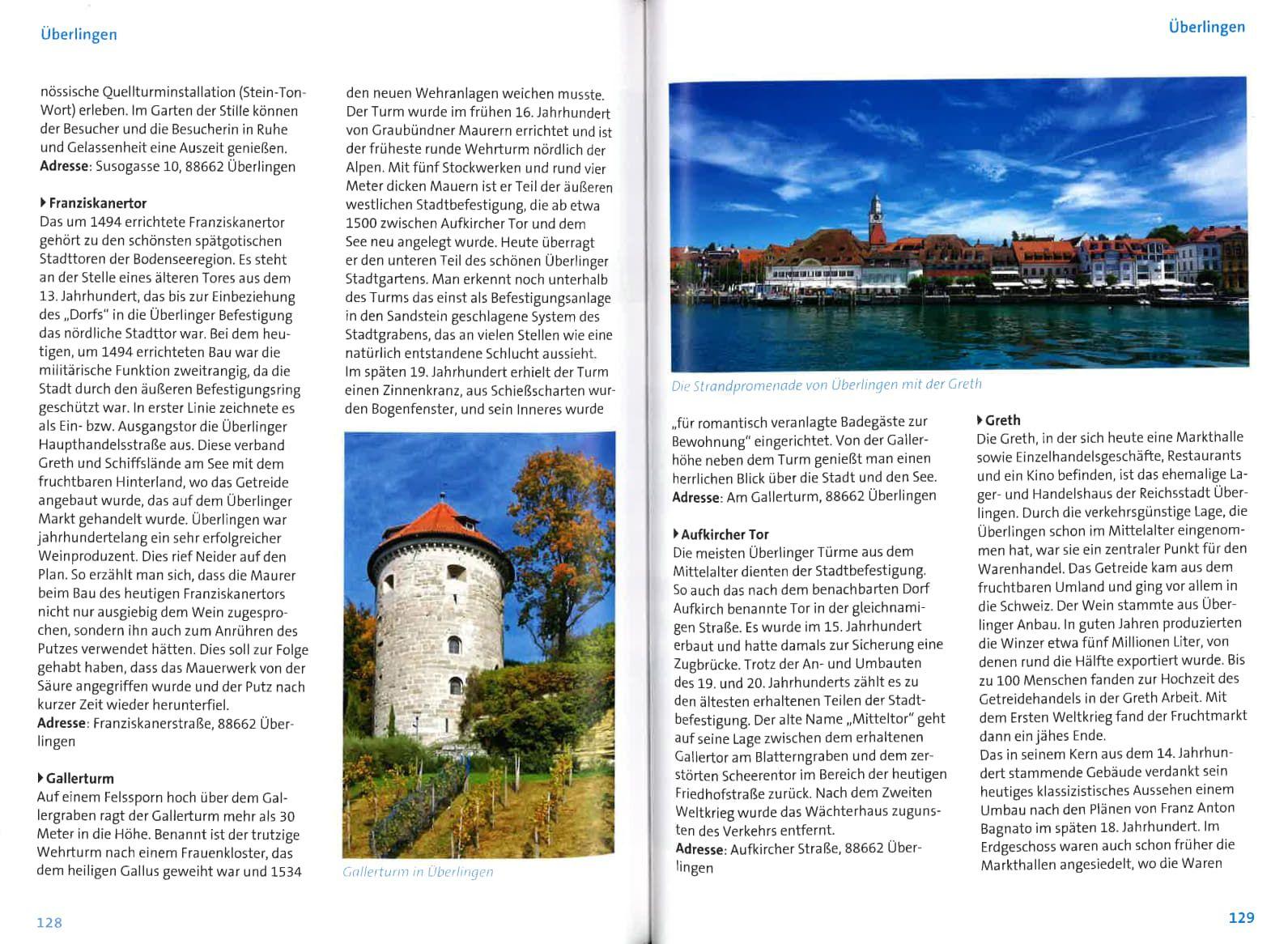 Beispielinhalt (Bild) Bodensee entdecken! 1000 Freizeittipps : Natur, Kultur, Sport, Spaß