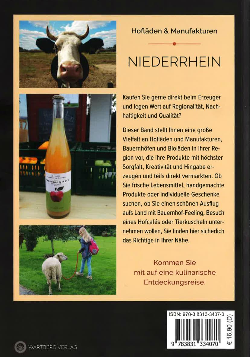 Rückseitencover Niederrhein - Hofläden & Manufakturen