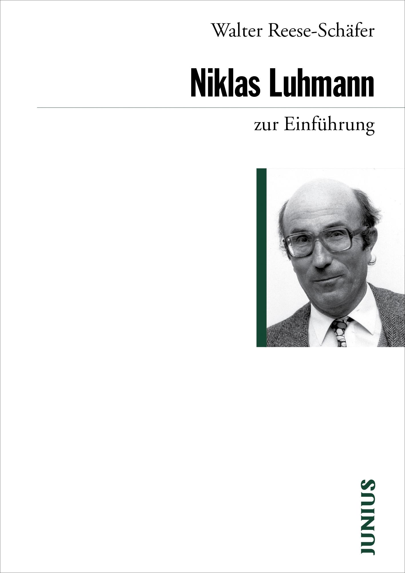 Vorderes Coverbild Niklas Luhmann zur Einführung
