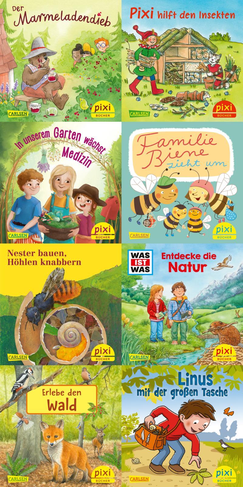 Vorderes Coverbild Pixi-8er-Set 290: Pixi liebt die Natur (8x1 Exemplar)