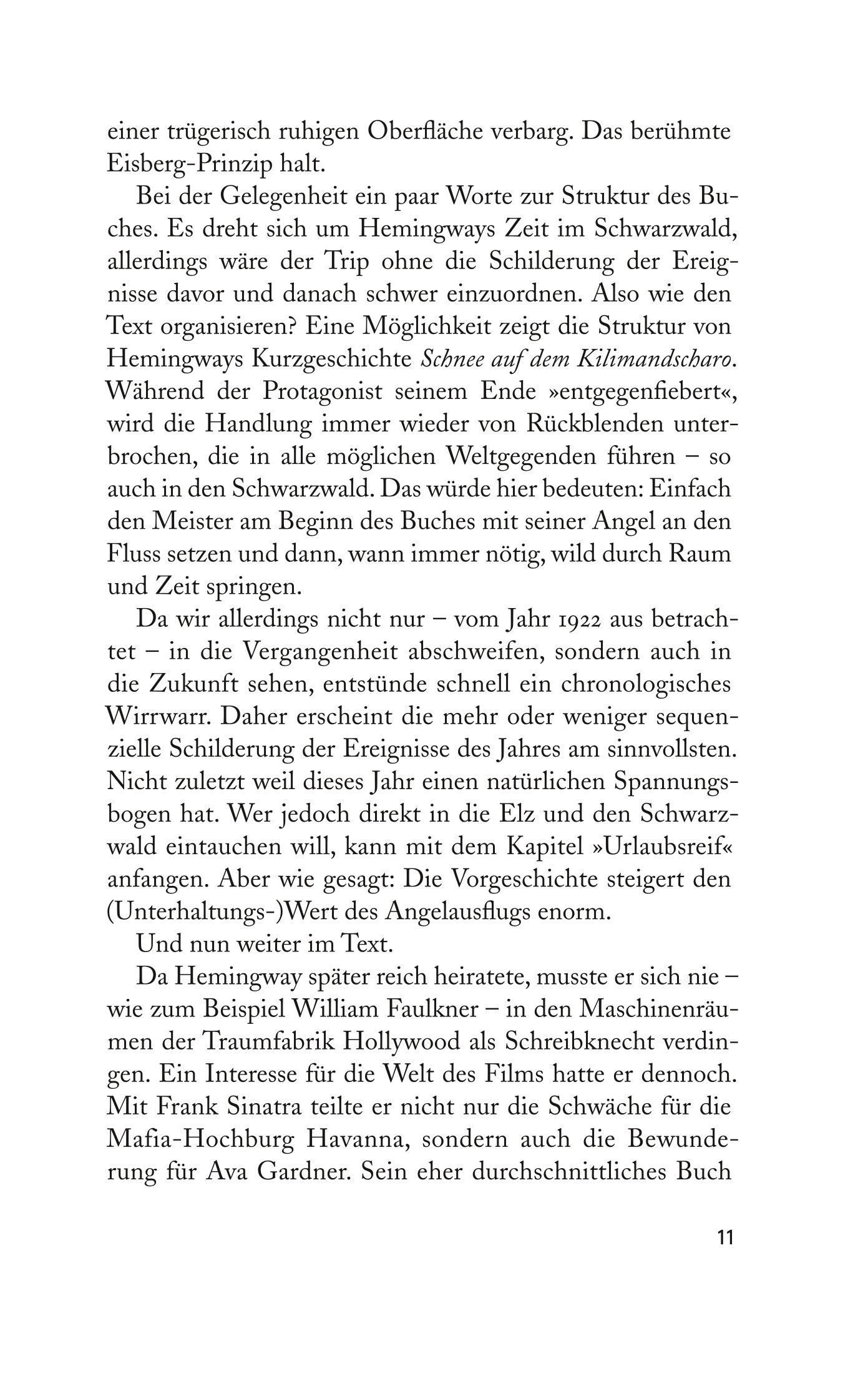 Beispielinhalt (Bild) Hemingway im Schwarzwald