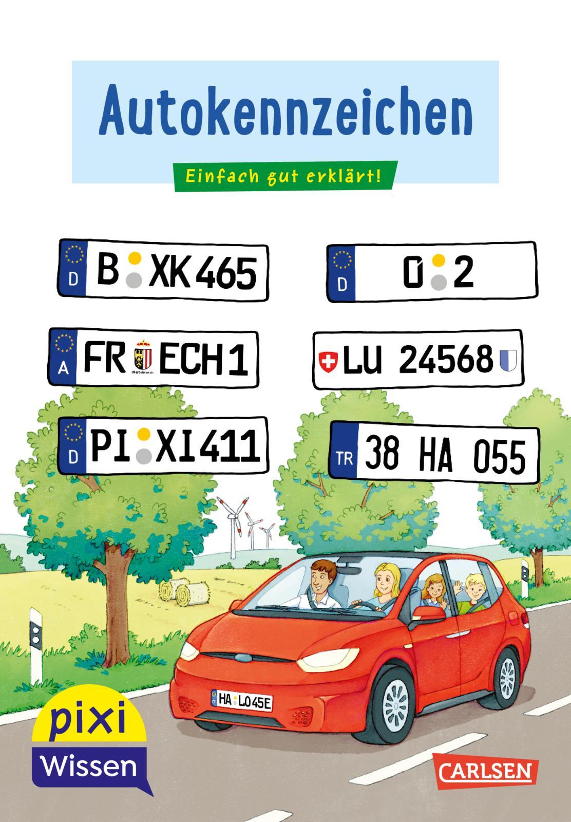 Vorderes Coverbild Pixi Wissen 102: VE5 Autokennzeichen