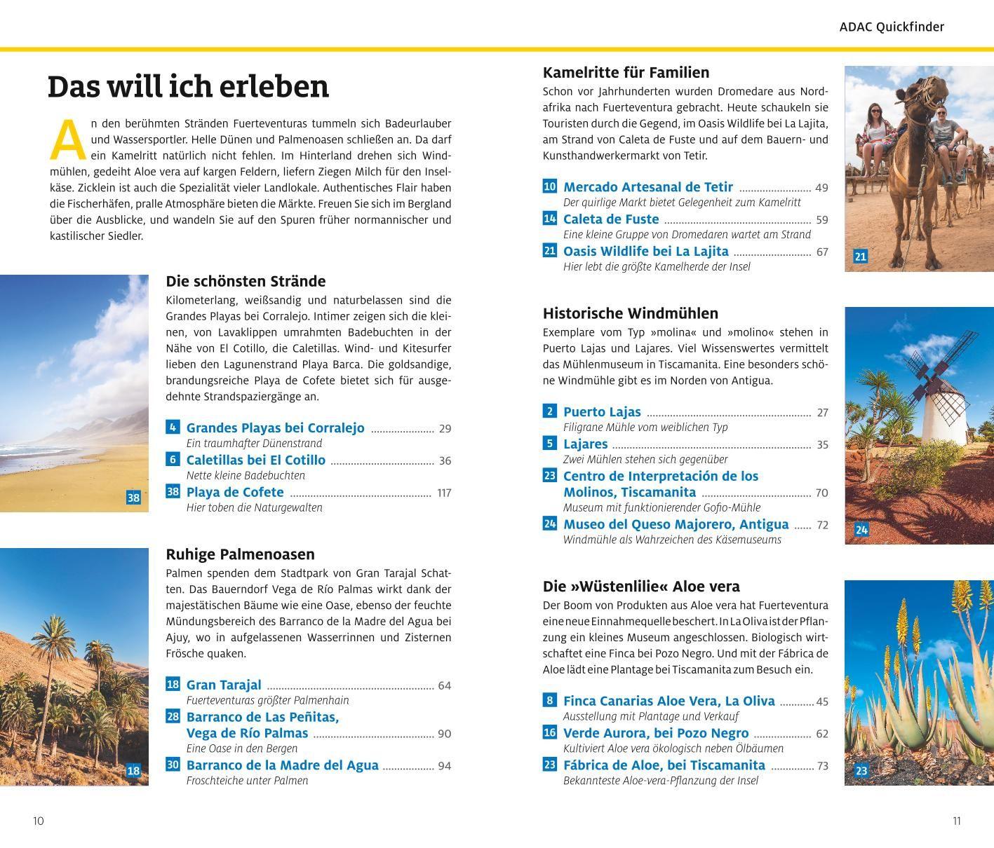 Beispielinhalt (Bild) ADAC Reiseführer Fuerteventura