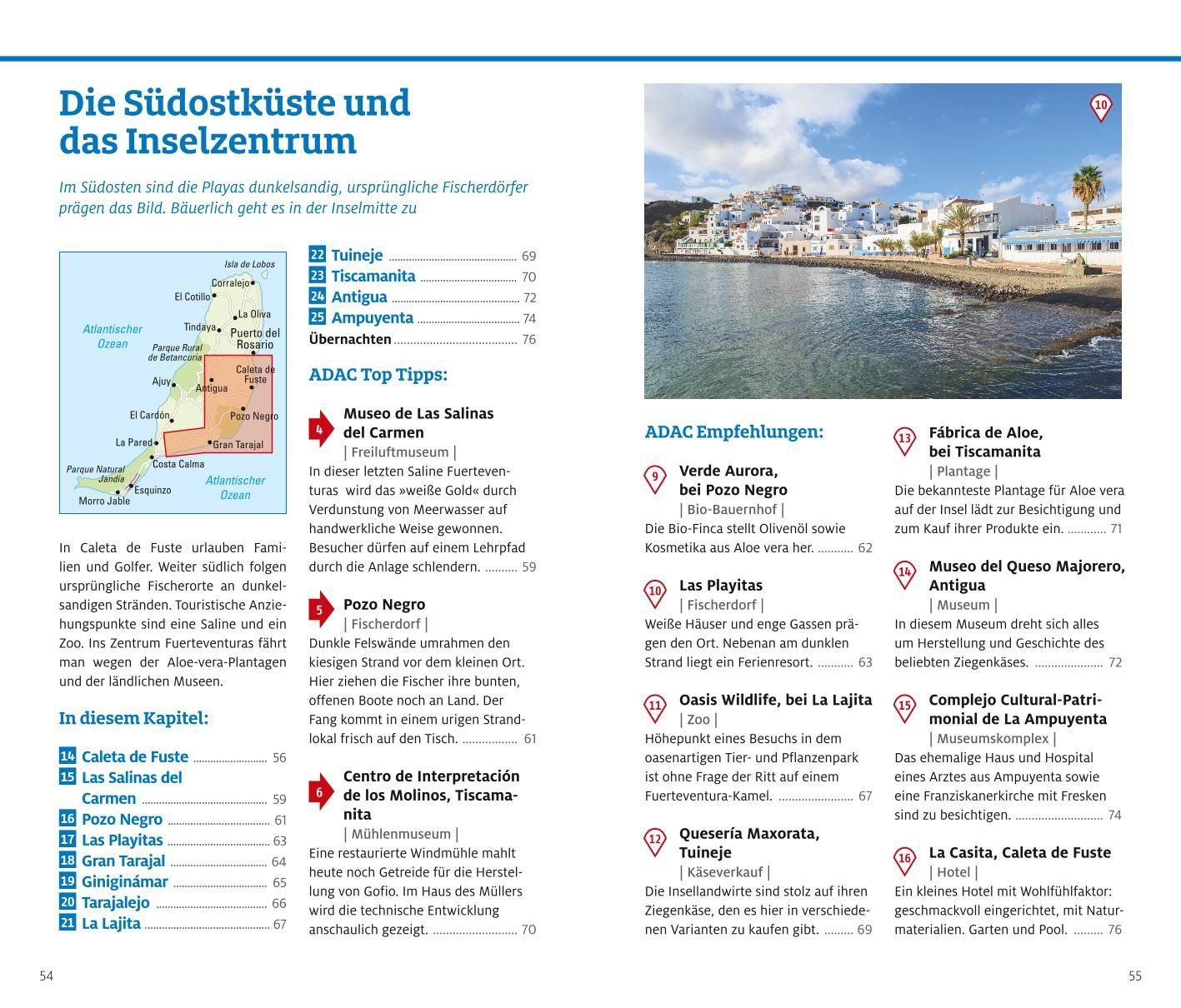 Beispielinhalt (Bild) ADAC Reiseführer Fuerteventura