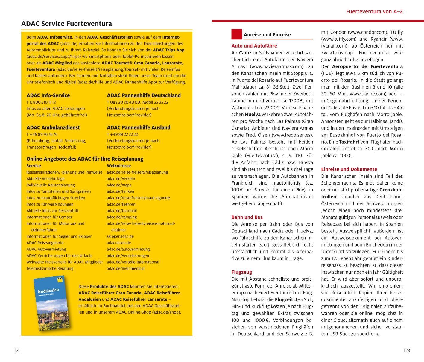 Beispielinhalt (Bild) ADAC Reiseführer Fuerteventura