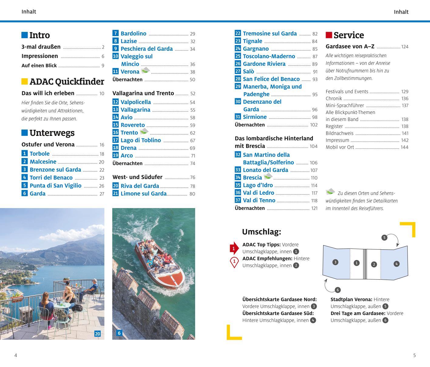 Beispielinhalt (Bild) ADAC Reiseführer Gardasee