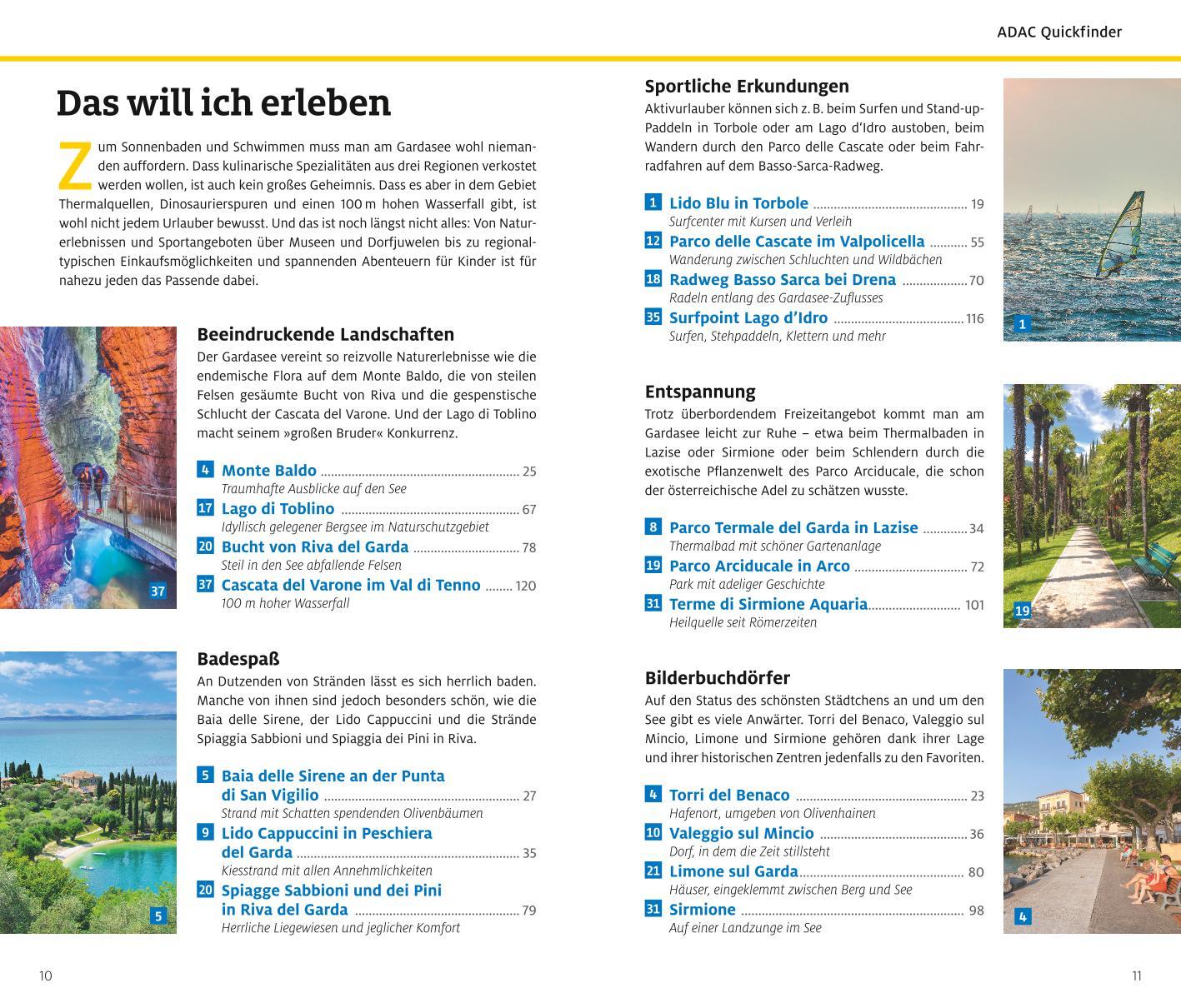 Beispielinhalt (Bild) ADAC Reiseführer Gardasee