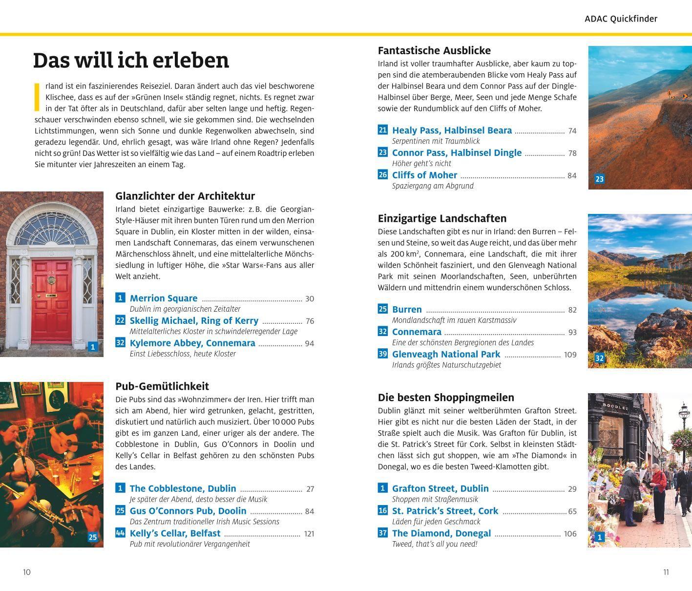 Beispielinhalt (Bild) ADAC Reiseführer Irland