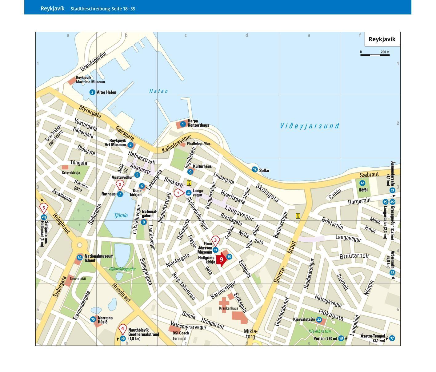 Beispielinhalt (Bild) ADAC Reiseführer Island