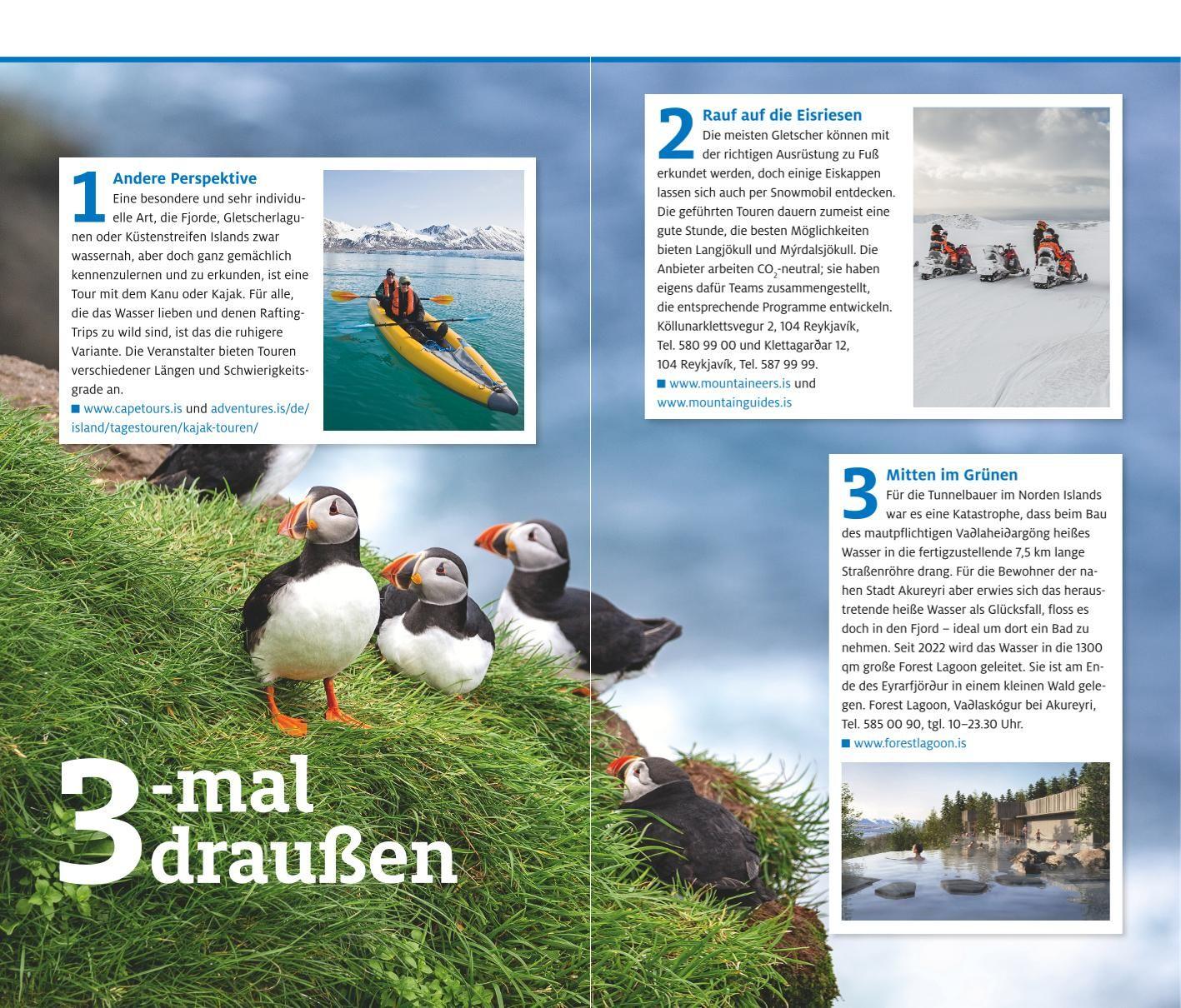 Beispielinhalt (Bild) ADAC Reiseführer Island