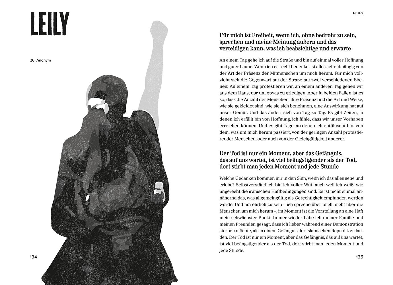 Beispielinhalt (Bild) Die mutigen Frauen Irans