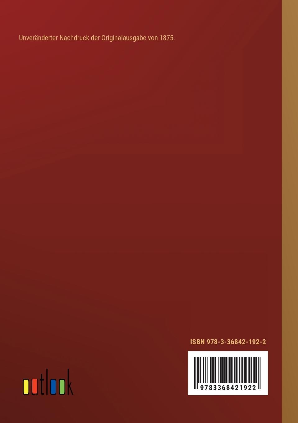 Rückseitencover Goethes Leben und Werke