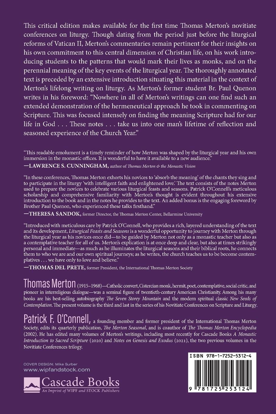 Rückseitencover Liturgical Feasts and Seasons