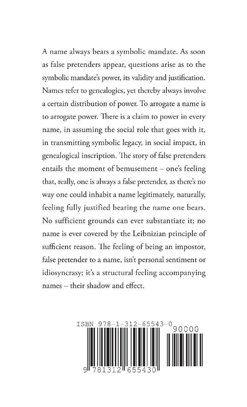 Rückseitencover What's in a Name?