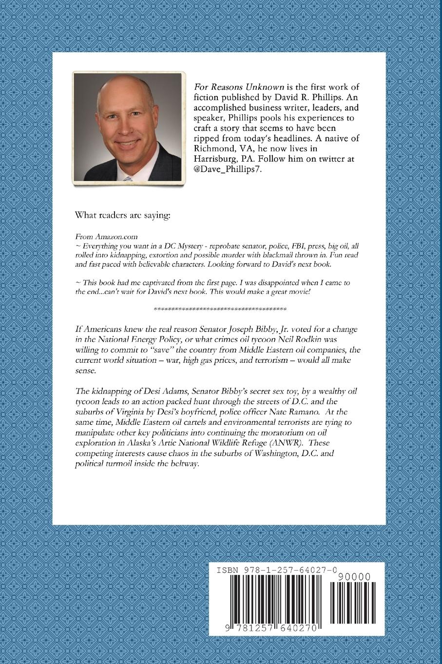 Rückseitencover For Reasons Unknown