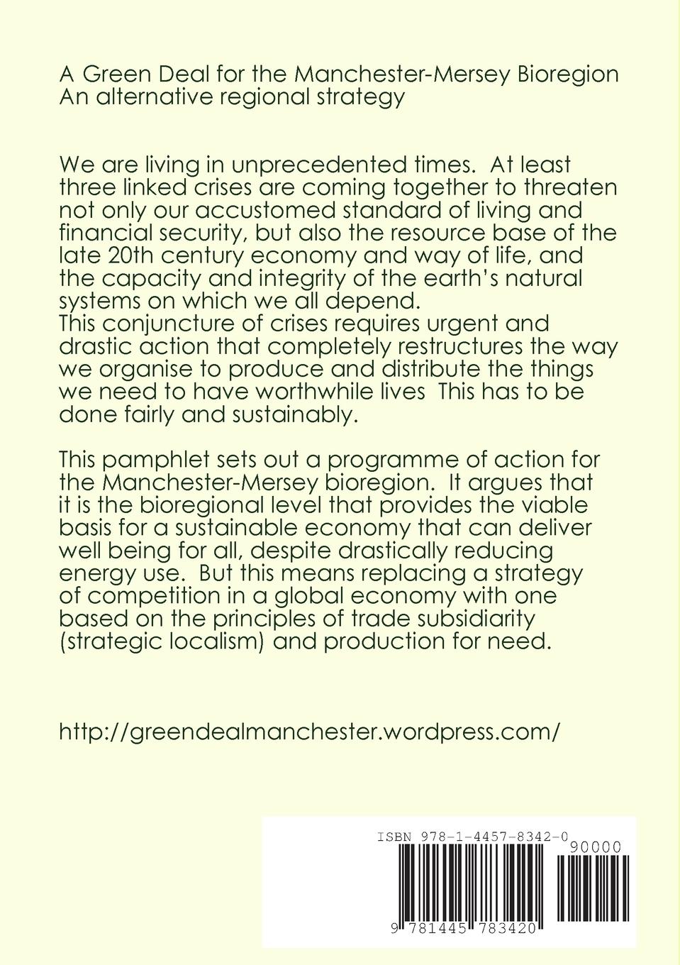 Rückseitencover A Green Deal for the Manchester-Mersey Bioregion