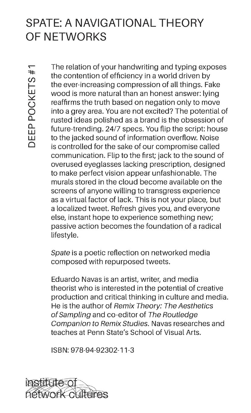 Rückseitencover Spate