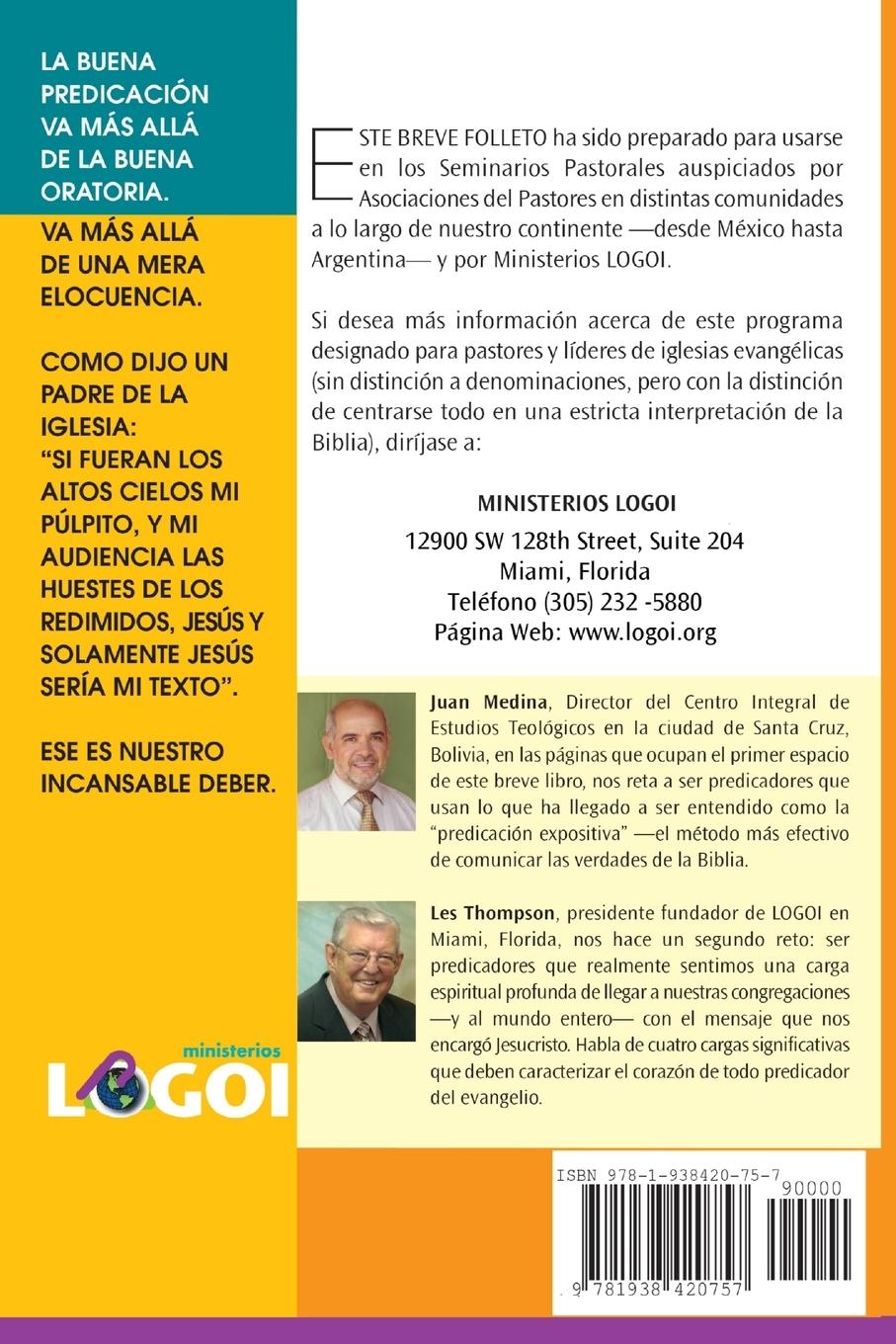 Rückseitencover El mensaje que predicamos