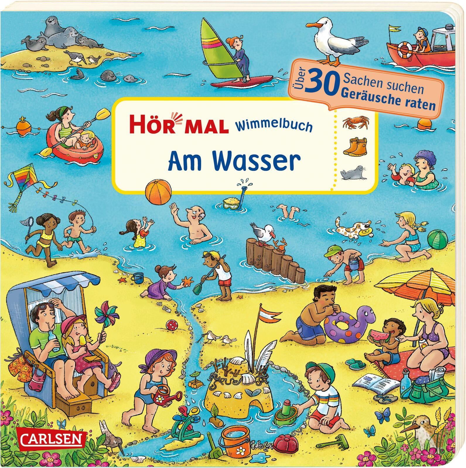 Vorderes Coverbild Hör mal (Soundbuch): Wimmelbuch: Am Wasser