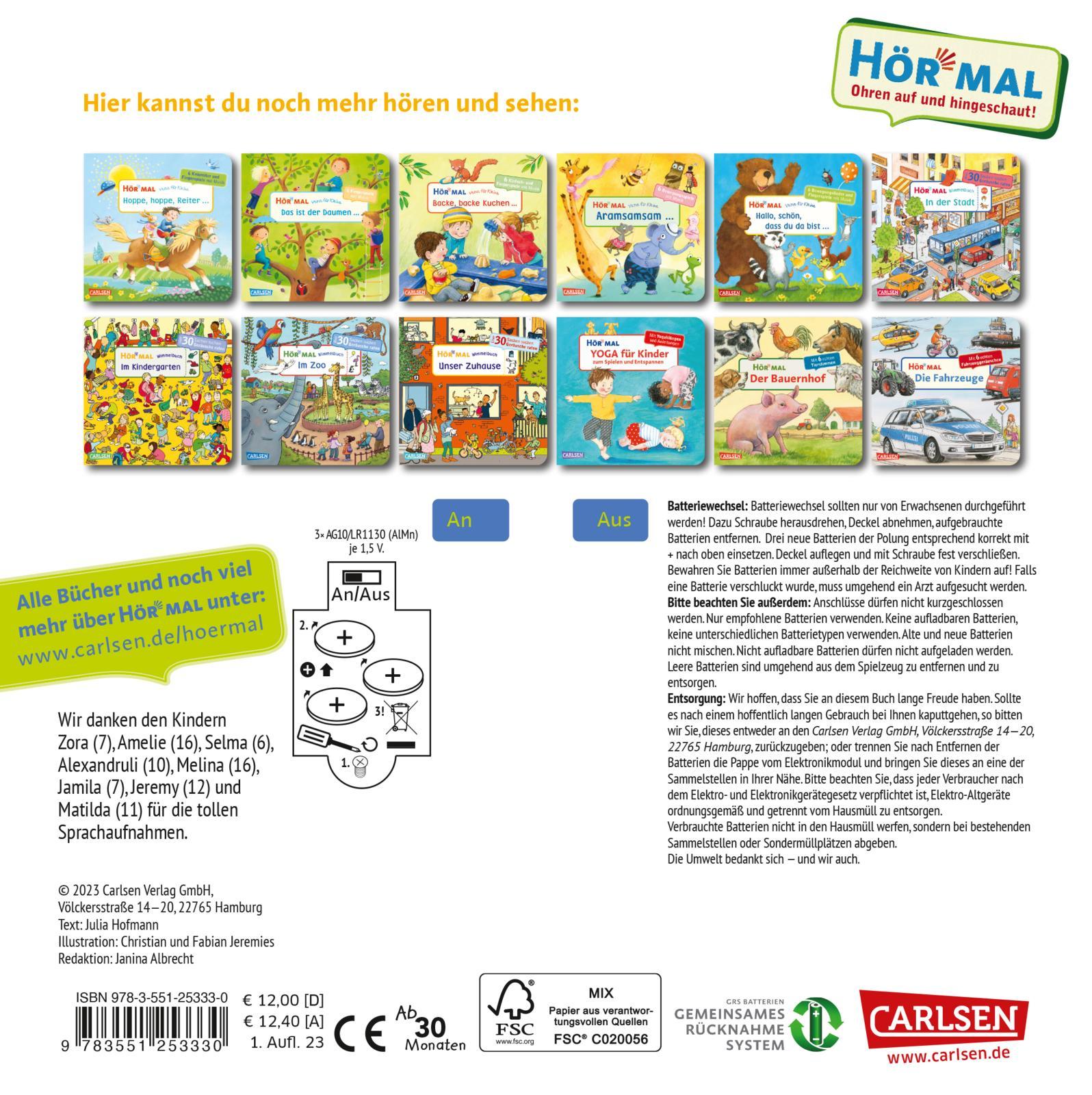 Rückseitencover Hör mal (Soundbuch): Wimmelbuch: Has, Has, Osterhas