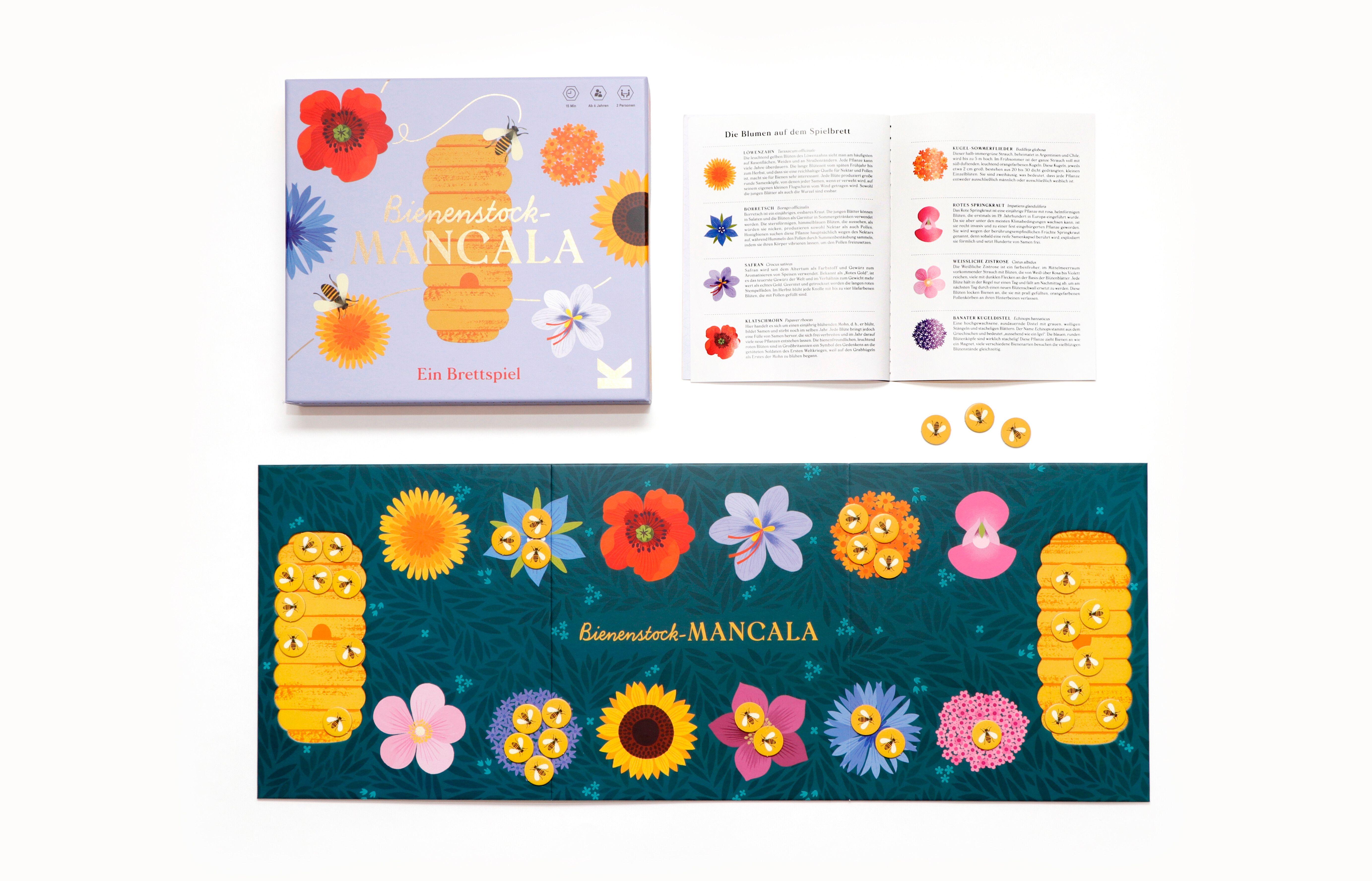Beispielinhalt (Bild) Das Bienenstock-Mancala