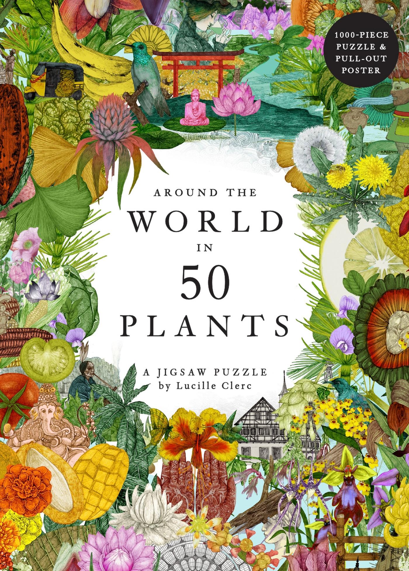 Vorderes Coverbild Around the World in 50 Plants 1000 Piece Puzzle