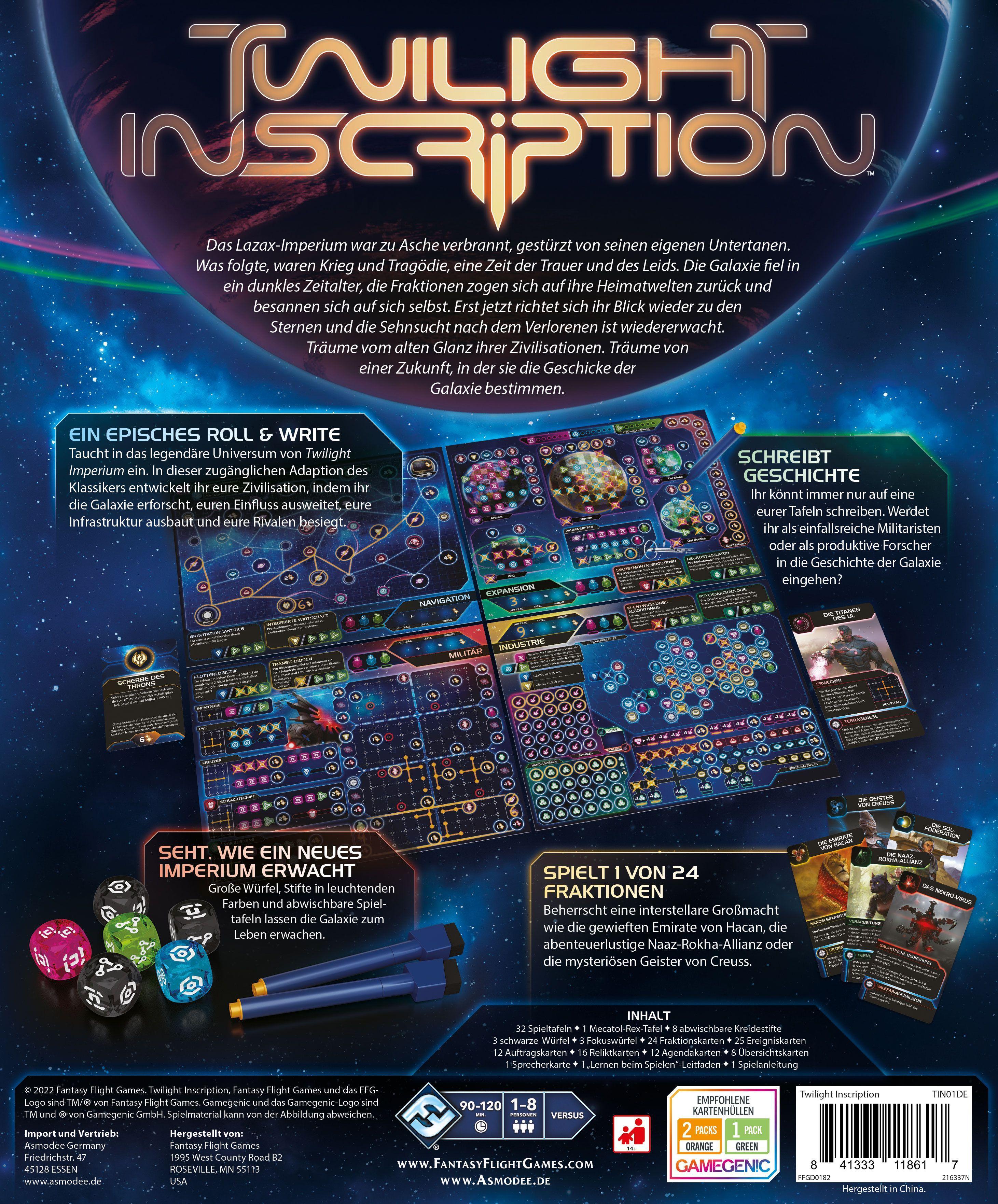 Beispielinhalt (Bild) Twilight Inscription