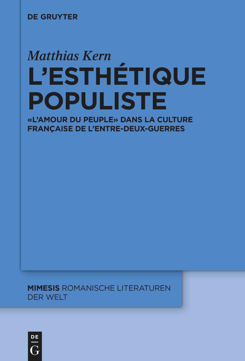 Vorderes Coverbild L'esthétique populiste