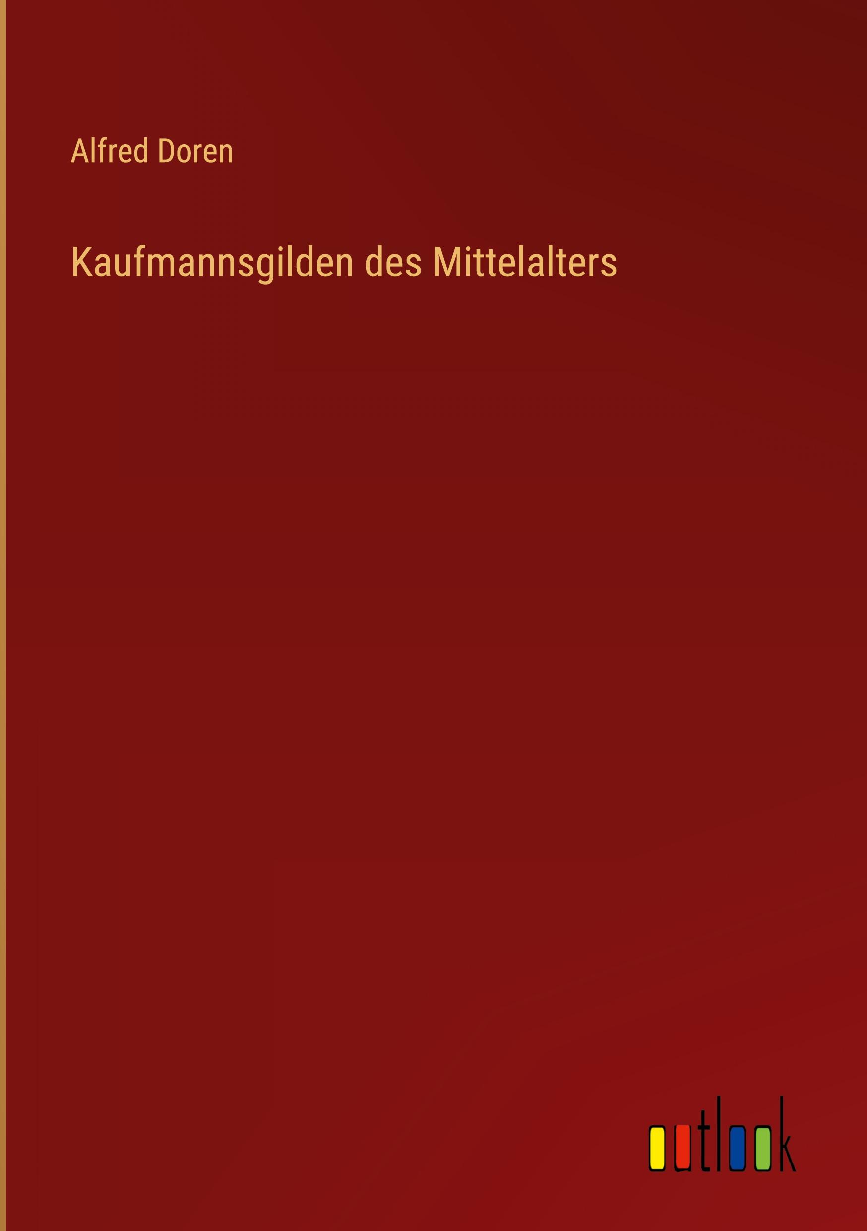 Vorderes Coverbild Kaufmannsgilden des Mittelalters