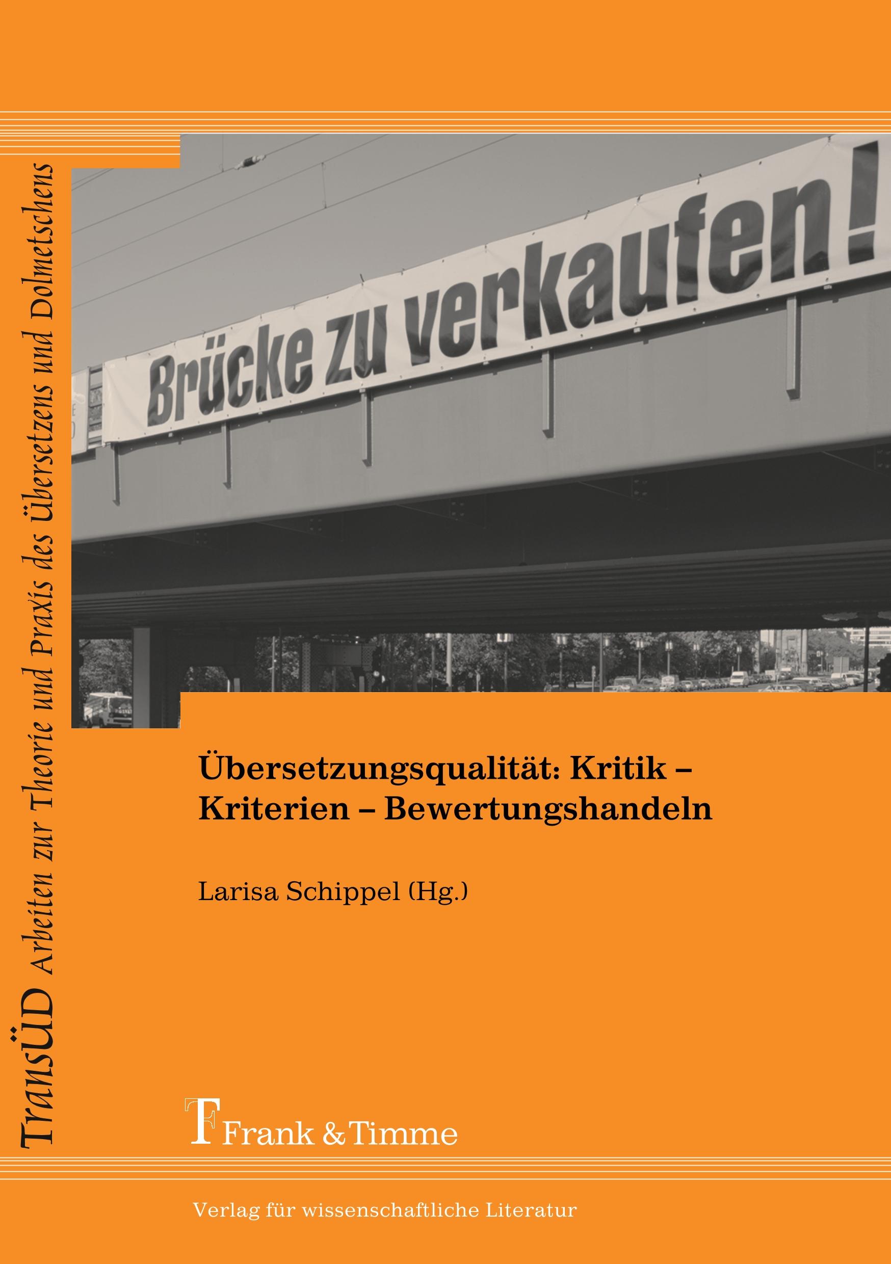 Vorderes Coverbild Übersetzungsqualität: Kritik - Kriterien - Bewertungshandeln